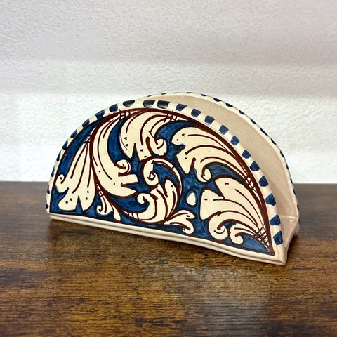 Portatovaglioli, bomboniera in ceramica di Caltagirone