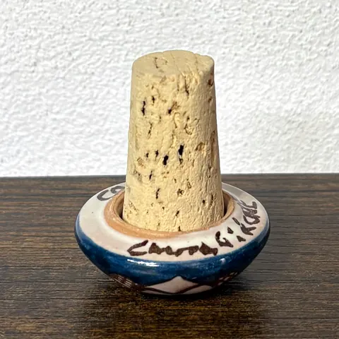 Tappo per bottiglia, bomboniera in ceramica di Caltagirone