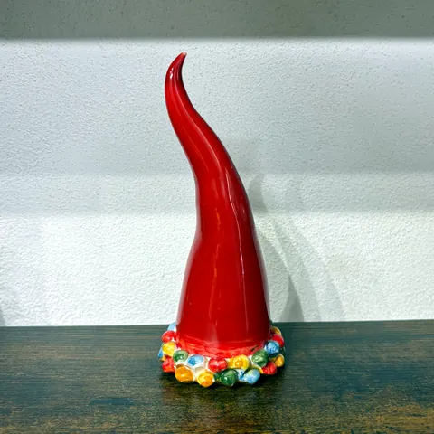 Lucky horn, ceramic bomboniera from Caltagirone