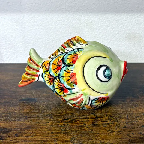 Little fish, ceramic bomboniera from Caltagirone