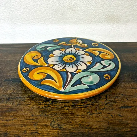 Coaster, ceramic bomboniera from Caltagirone